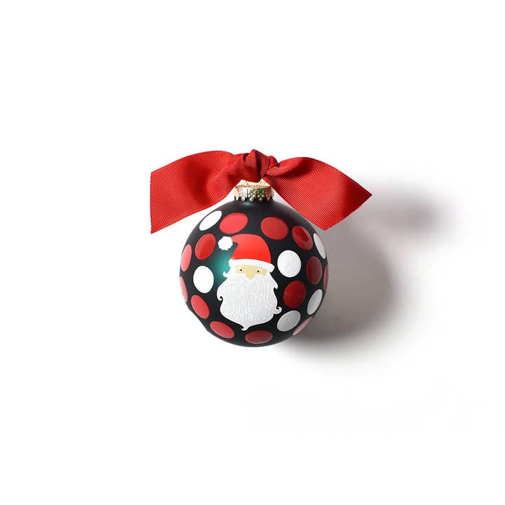 Coton Colors - Wholesale Ornament - Fair Skin Ho Ho Santa Glass Ornament