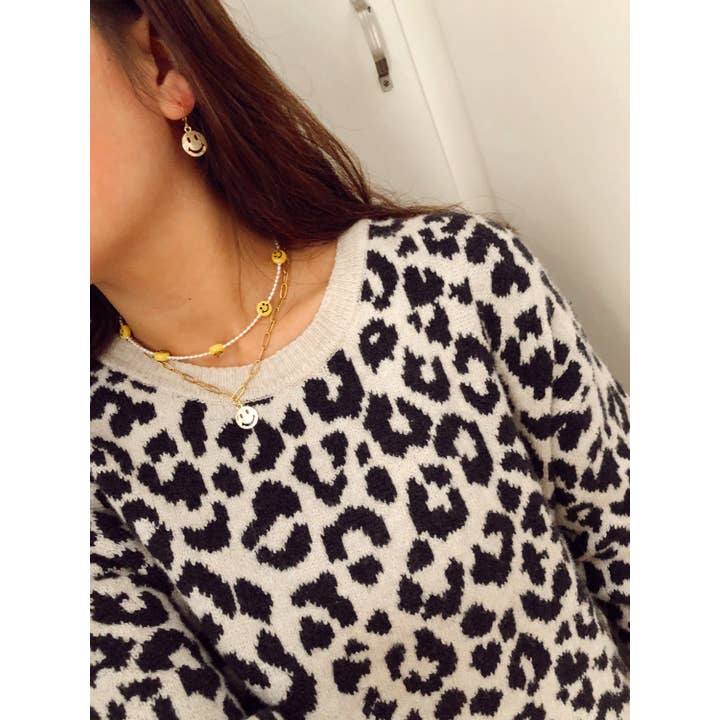 LIzzy's Jewels - Wholesale Pendant/Charm Necklace - Gold Smiley Necklace3