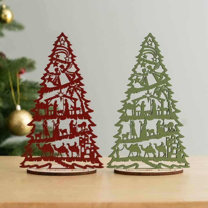 Christmas Tree Nativity R53 for wholesale by BearCrafts