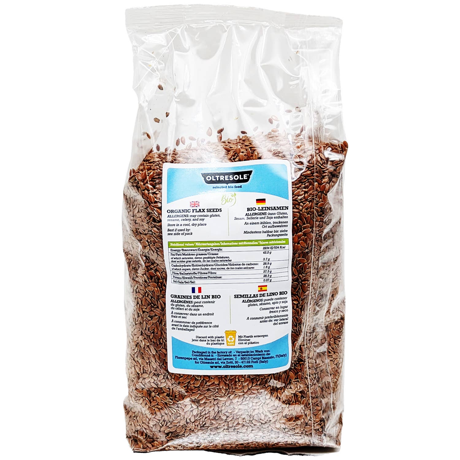 Oltresole - Wholesale Seeds/Kernels - ORGANIC FLAXSEEDS 1 Kg2