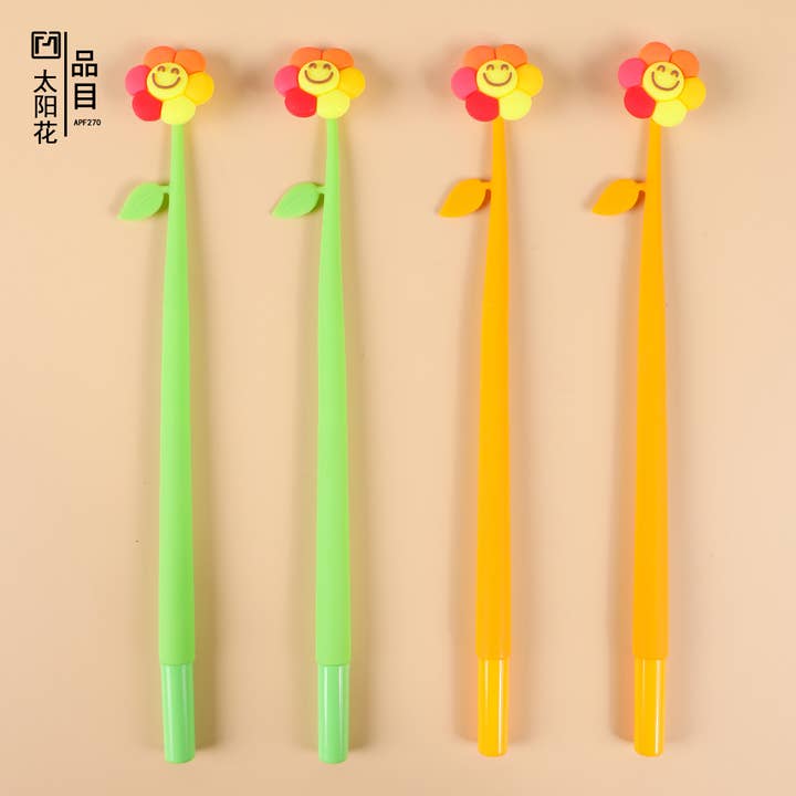 BCmini - Wholesale Pen - 22702 Happy Flower Wiggle Gel Pen-484