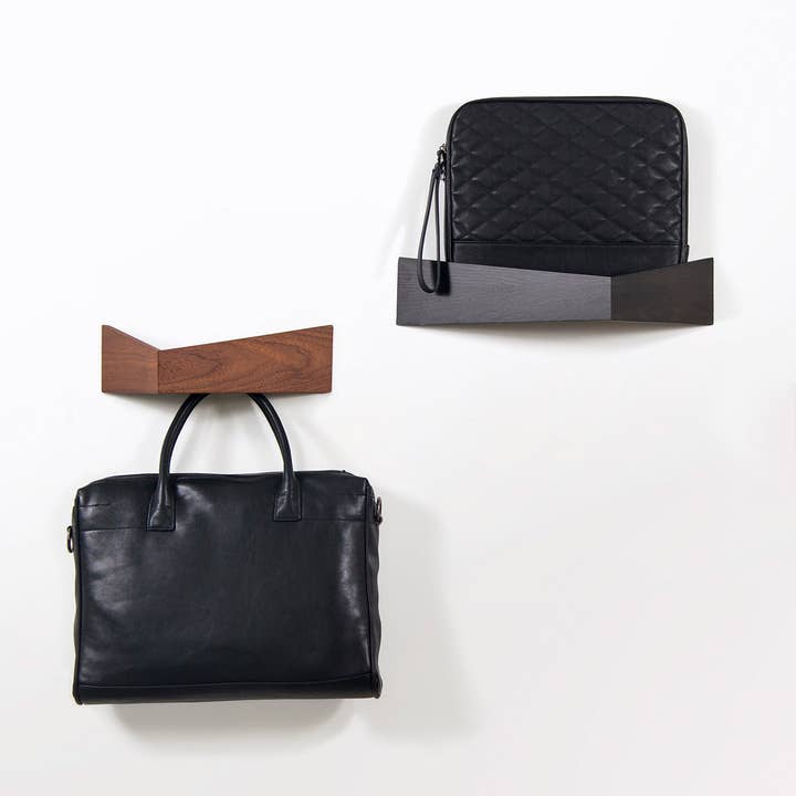 Woodendot - Venta al por mayor Estante de pared - Estantería de pared Pelican · Nogal pequeño4