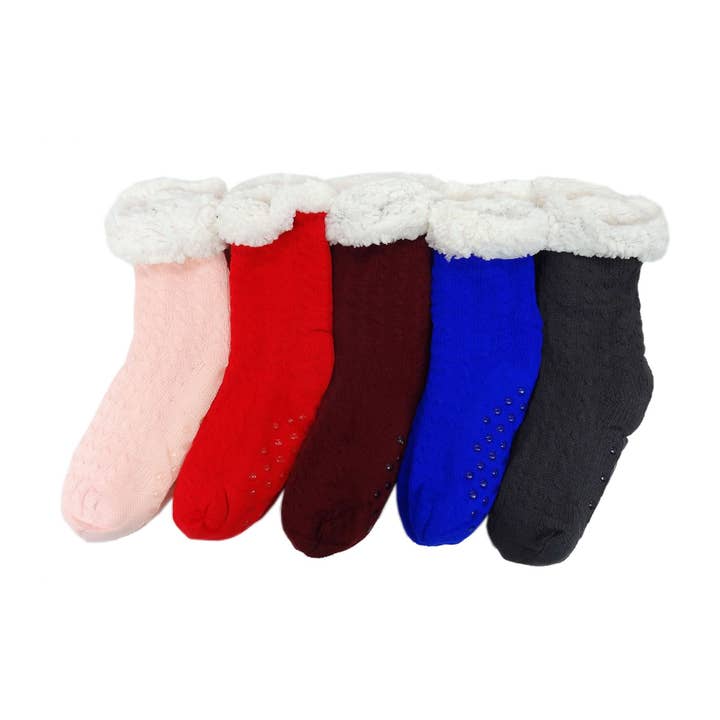 Dozen Pack Keep Warm Cozy Thick Indoor Socks Set for wholesale by Diacly