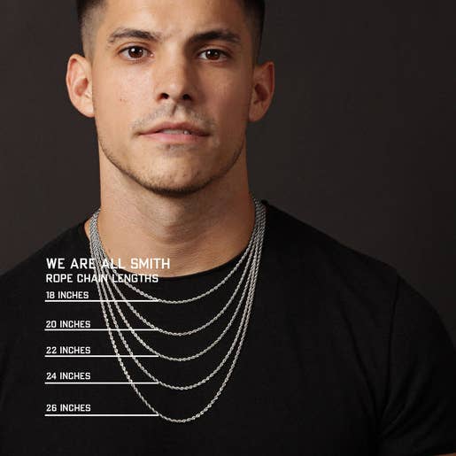 We Are All Smith - Vendita all'ingrosso Collane a catena e maglie - Catena in corda da uomo impermeabile 3mm5