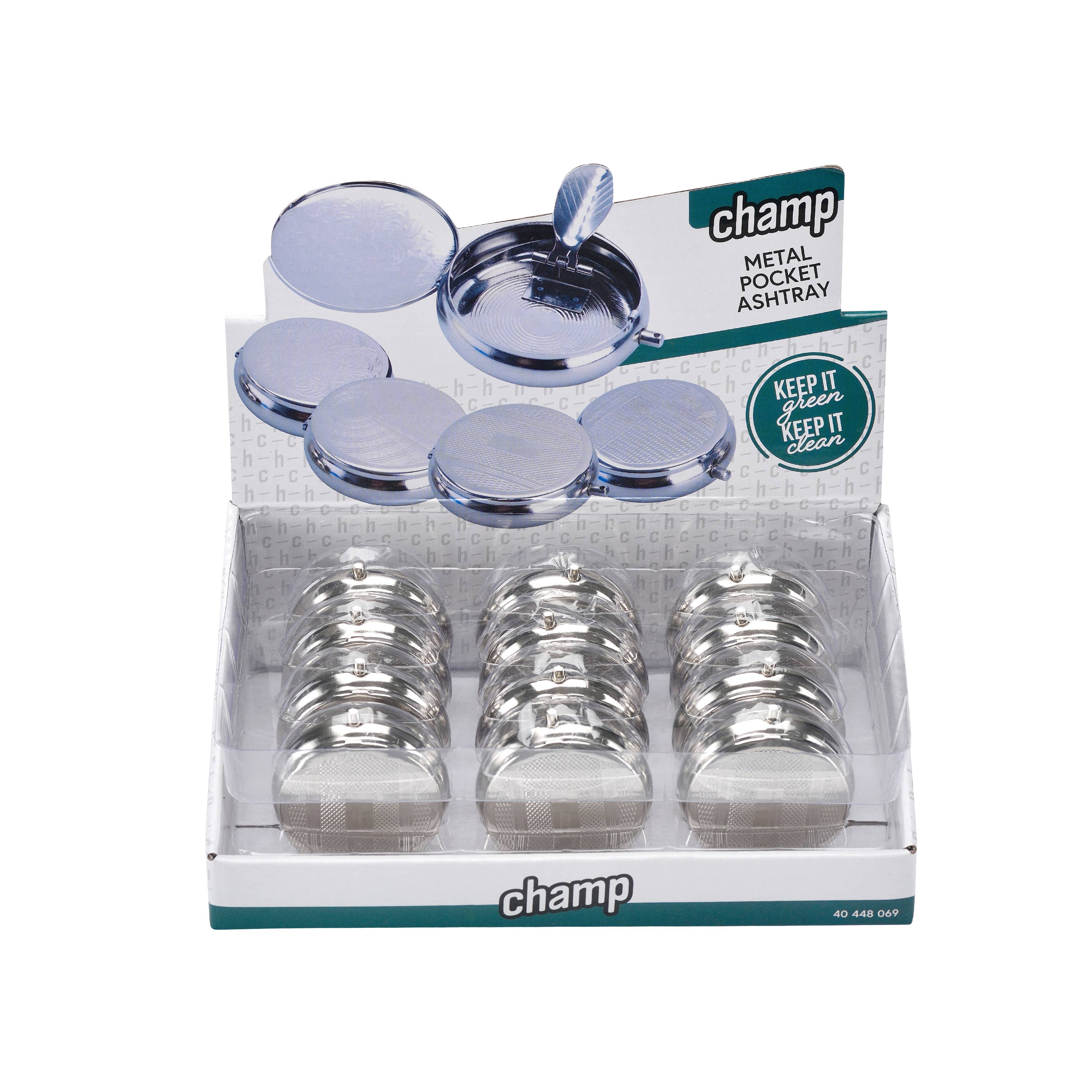 Champ by Polyflame - Venta al por mayor Cenicero - Cenicero de bolsillo de metal11