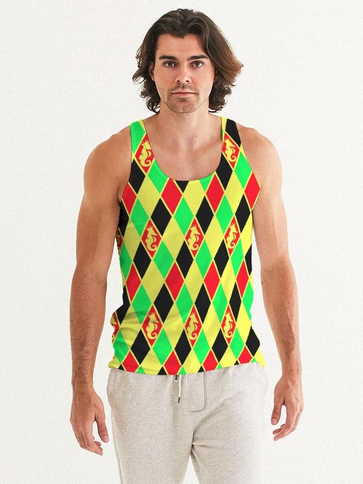 Argyle RBG Mænds Tank for engroshandel hos Dwayne Elliott Collection