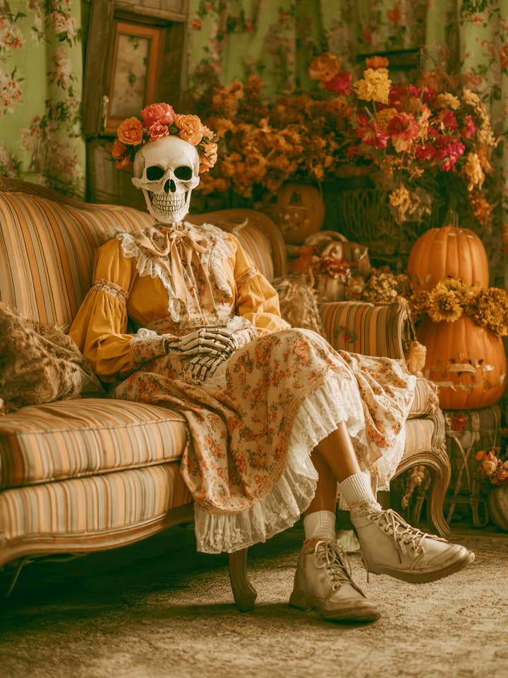 The Late Mrs Monroe Halloween Art Print - 8"x10" Artwork for wholesale by Mowbi