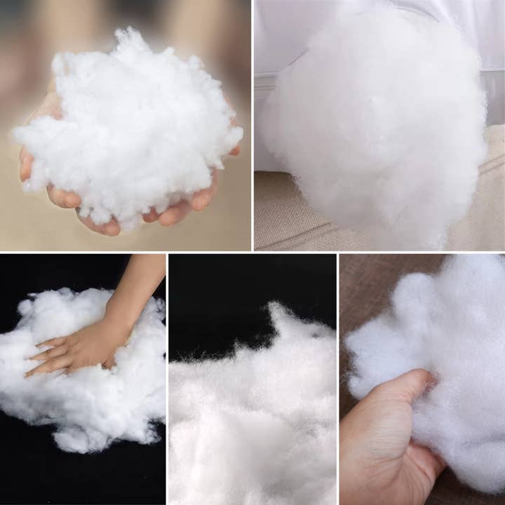 Luxus Wohnkultur – Großhandel Bastelzubehör – Hohlfaser 6 kg, Füllwatte- Sackhohlfaser, 100% Frischfasermaterial Öko-Tex Standard