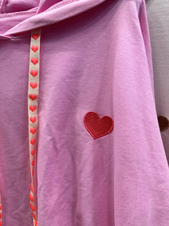 Mimi & Gogo - Wholesale Hoodie - Women's - Embroidered heart hoodie @9020_SweatCoeur6