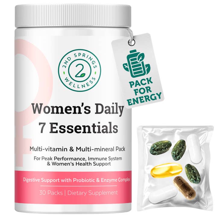 2nd Springs - Wholesale Oral Supplement/Vitamin - 2nd Springs Women's Daily 7 Essentials Daily Vitamin Pack