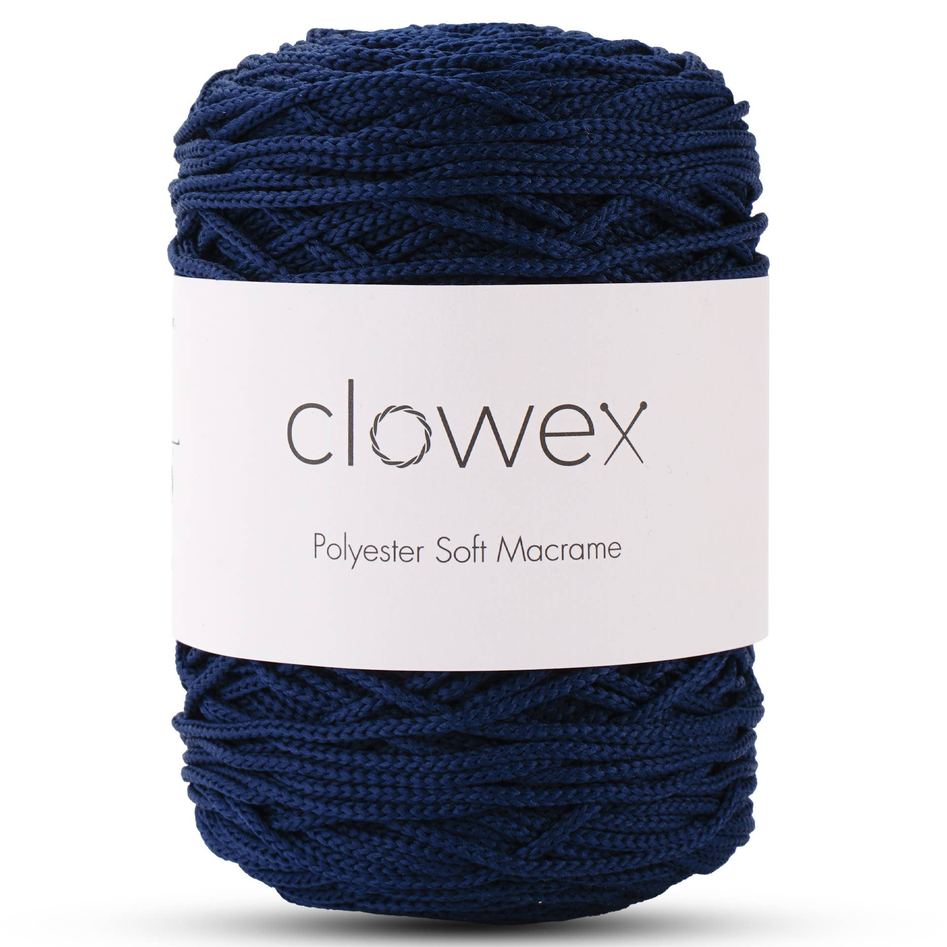Clowex Textile LLC - Vente Fils à tricoter - Corde Macramé Douce en Polyester 2,5 mm, Fil de Corde Tressé Coloré7