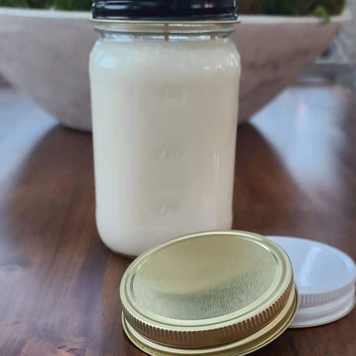 *Fruity Scents* - Private Label 16oz Mason Jar candles for wholesale by LiveYoung Candle Company