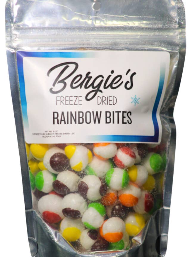 Bouchées arc-en-ciel lyophilisées pour la vente par Bergies Freeze Dried