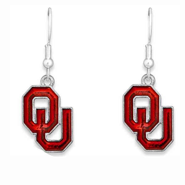 Boucles d'oreilles Oklahoma Sooners Home Sweet School pour la vente par From The Heart