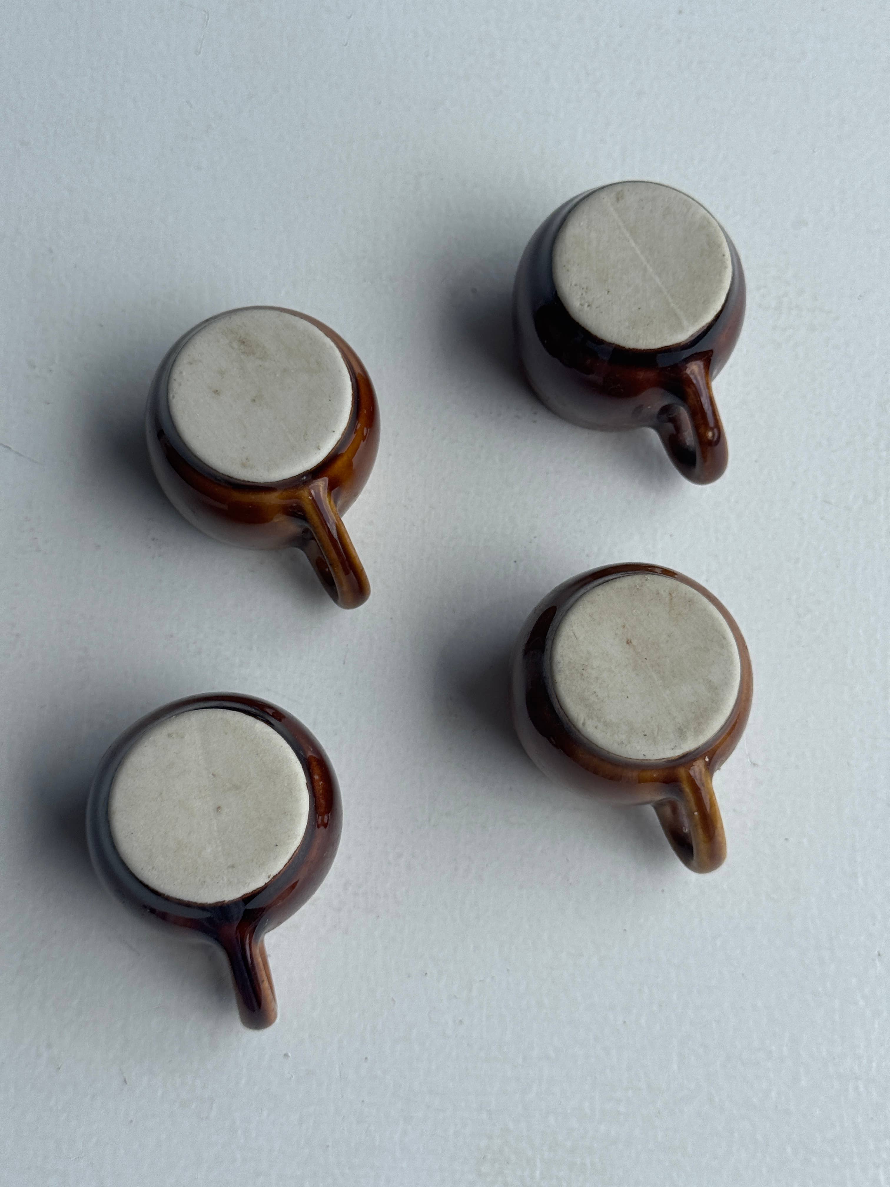 Office Objets – wholesale Coffee mug – Set of 4 mini glazed ceramic cups5