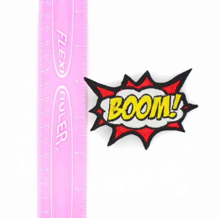 Kawaii Hair Candy - Wholesale Hair clip – Women’s - Comic Book Accessory BOOM! Hair Clip - Red and Yellow2