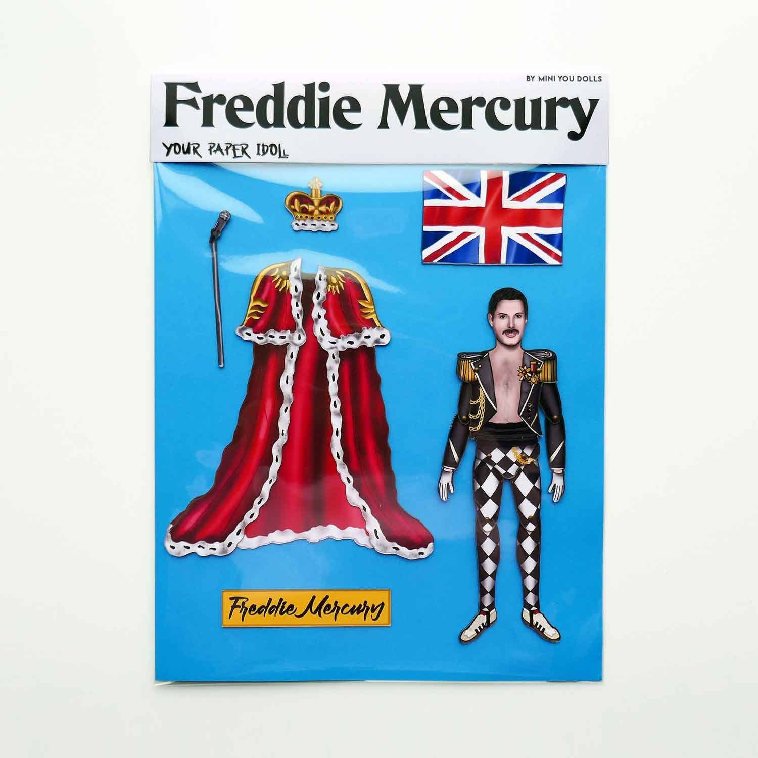 THE PAPER IDOLL - Vente Aimants - Aimant de réfrigérateur articulé ou ensemble Freddie Mercury (The Queen).4