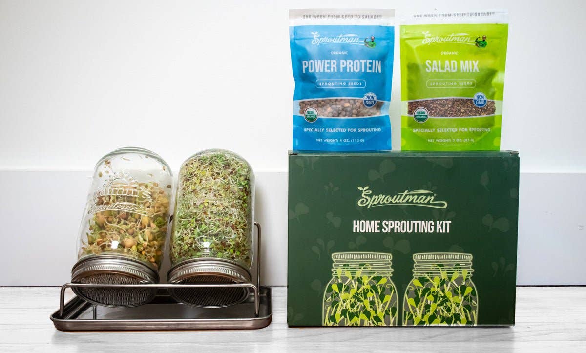 Sproutman - Wholesale Zaadjes voor platten - Starterkit met dubbele pot voor kiemen kweken2