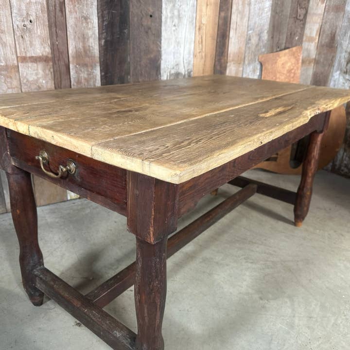 Antique English Country Pine Dining Table, C 1860 for wholesale by belvoir
