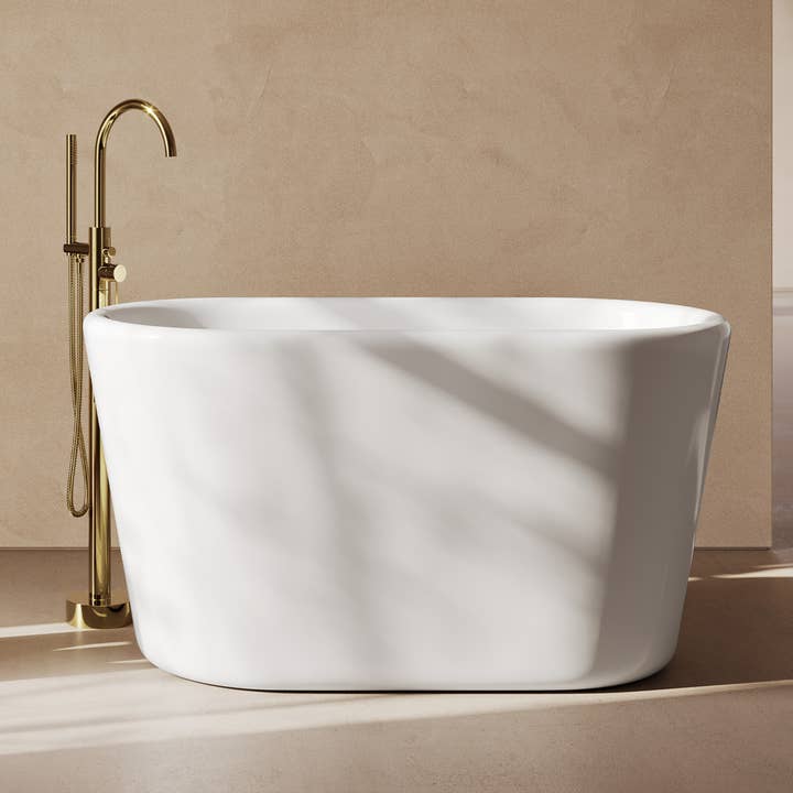 Nanterre 51" Japanese Freestanding Tub Glossy White for wholesale by Swiss Madison