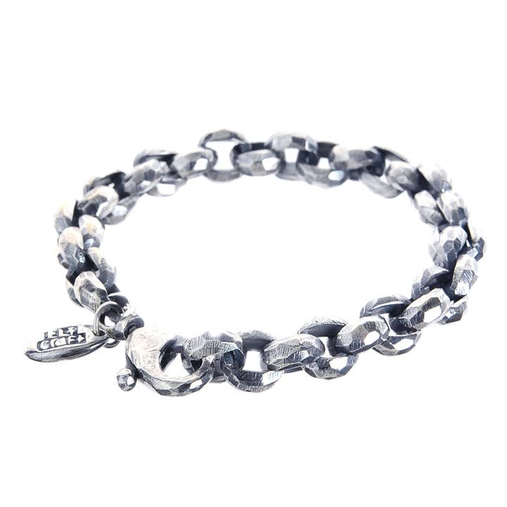 Bracelete Prata Corrente Ervilha M Facetted por atacado de ElfCraft