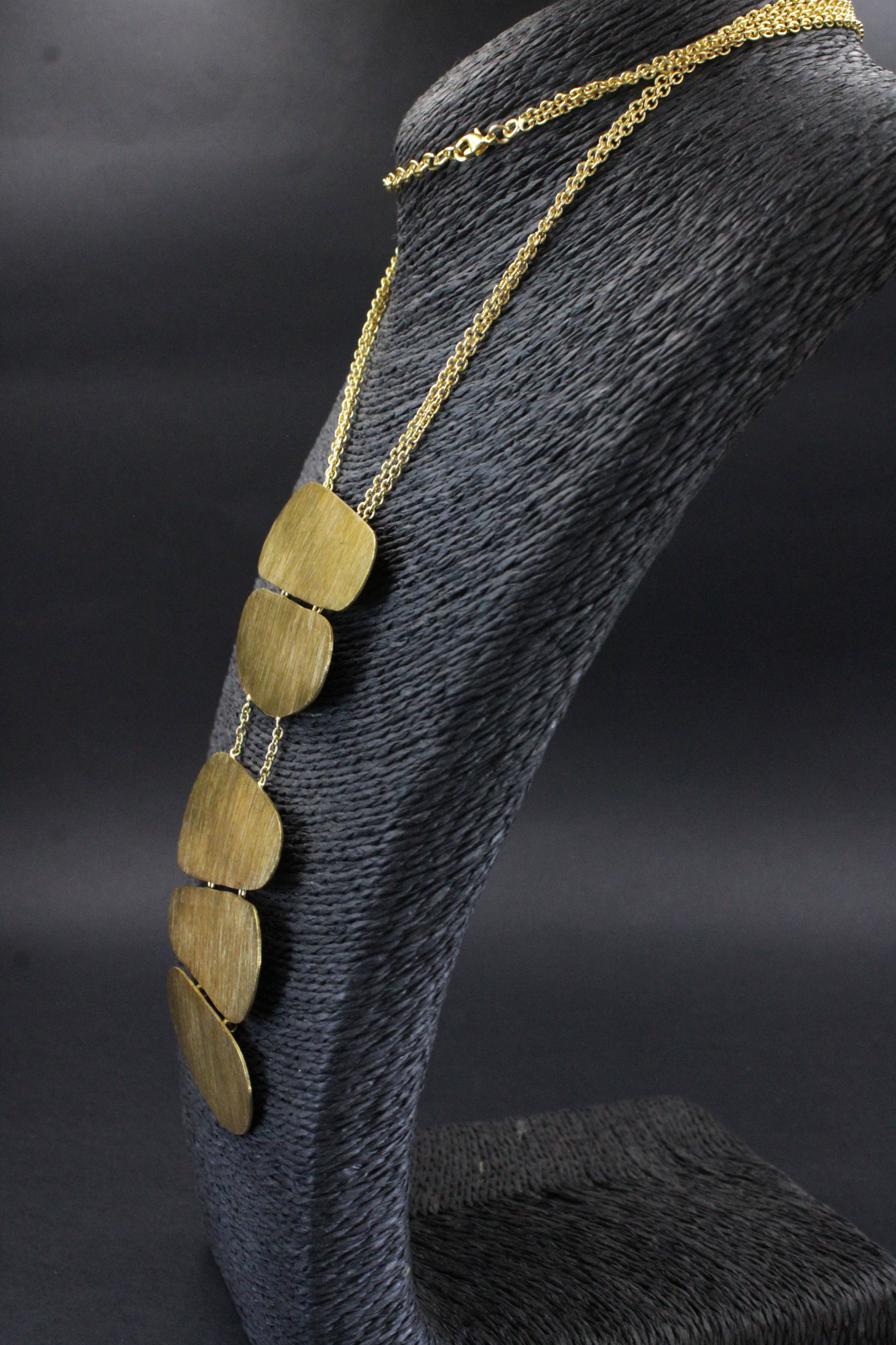 LA MAR - Wholesale Y-Neck/Lariat Necklace - PALEOLITHIC necklace gold-plated - Design with character3