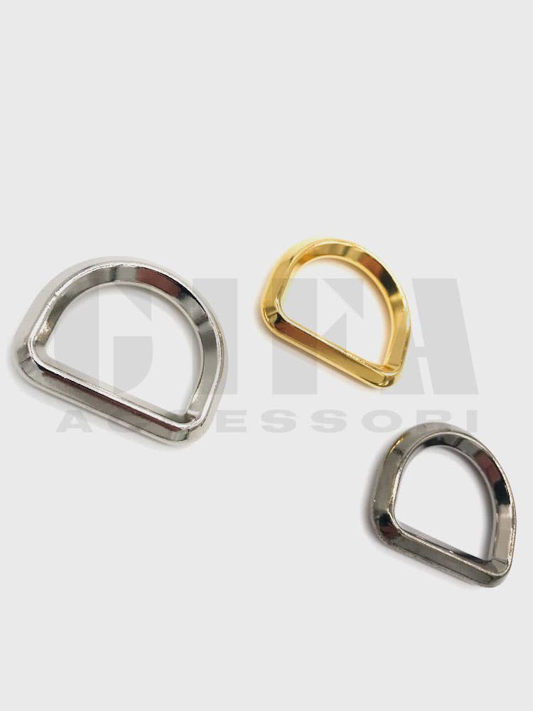 Gifa Accessori - Wholesale Clasp - Square wire zamak half rings 2.5 cm1