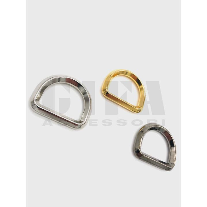 Gifa Accessori - Wholesale Clasp - Square wire zamak half rings 2.5 cm1