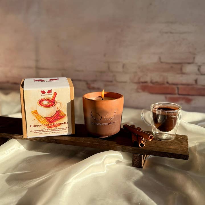 Icarus Candles - Wholesale Jar/Filled Candle - Candela - Chocolate and Cinnamon1