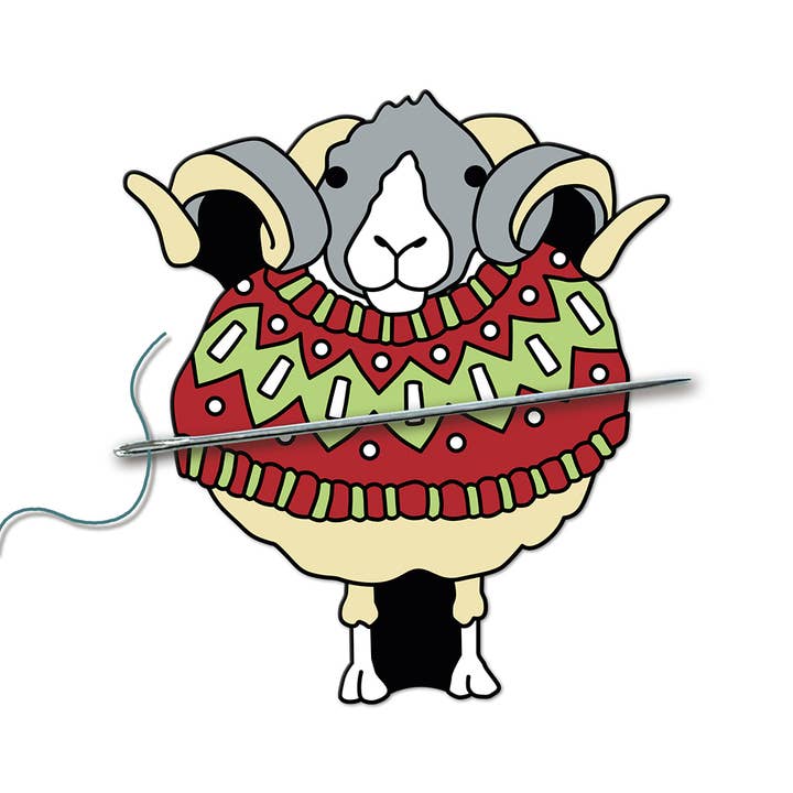 Sheep in Sweaters Needle Minder for wholesale by Emma Ball Ltd