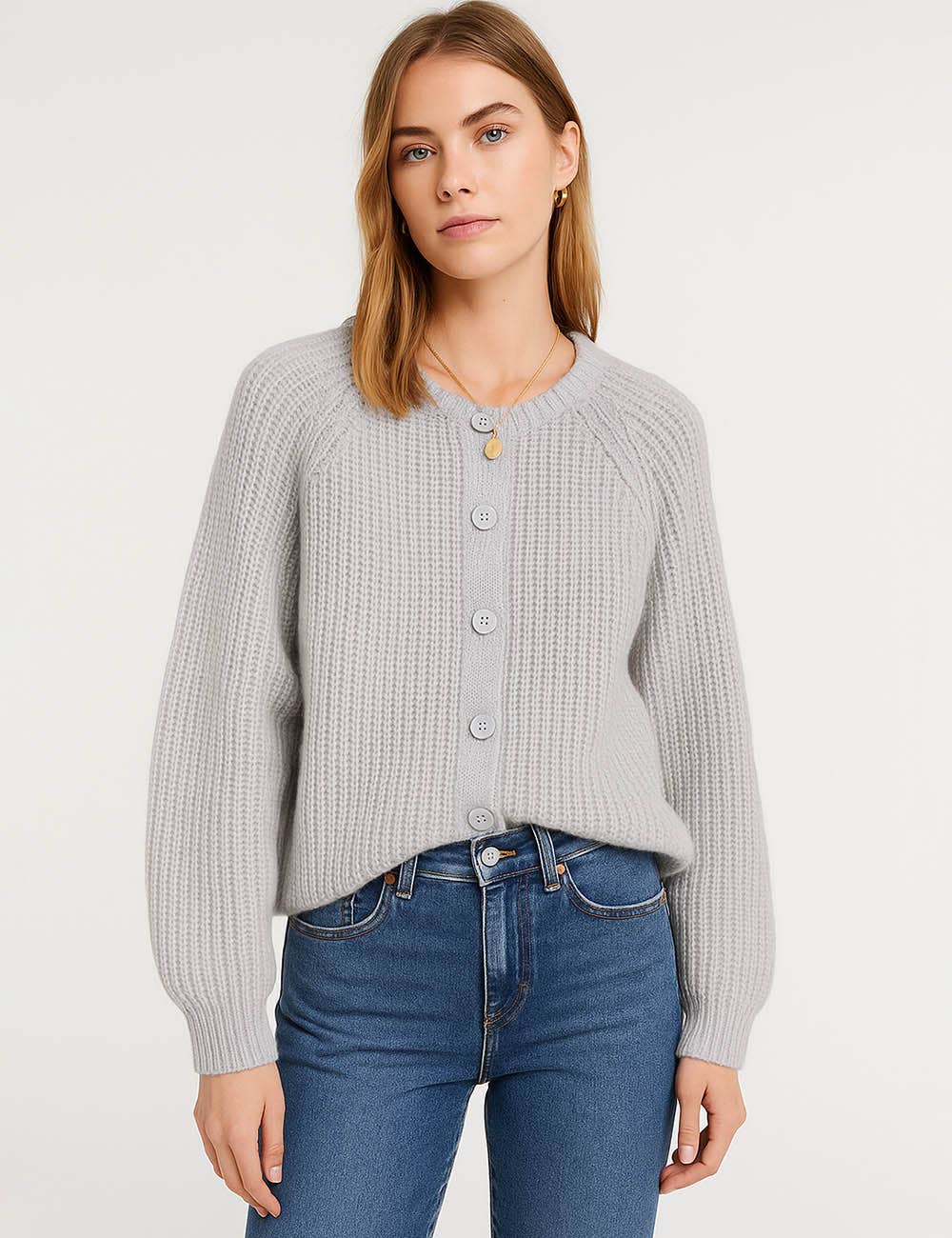 Sweetkama - Vente Cardigan – femme - Gilet court à boutons en maille côtelée uni pour femmes13