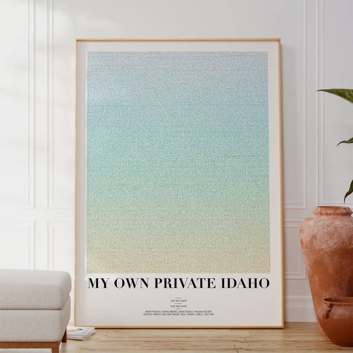 Locandina del film My Own Private Idaho Screenplay per la vendita all'ingrosso da parte di Fade Out Prints