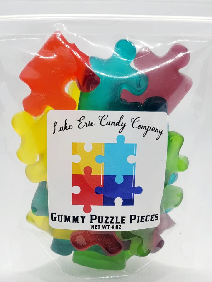 Gummy Puzzle Pieces for wholesale by Lake Erie Candy Company