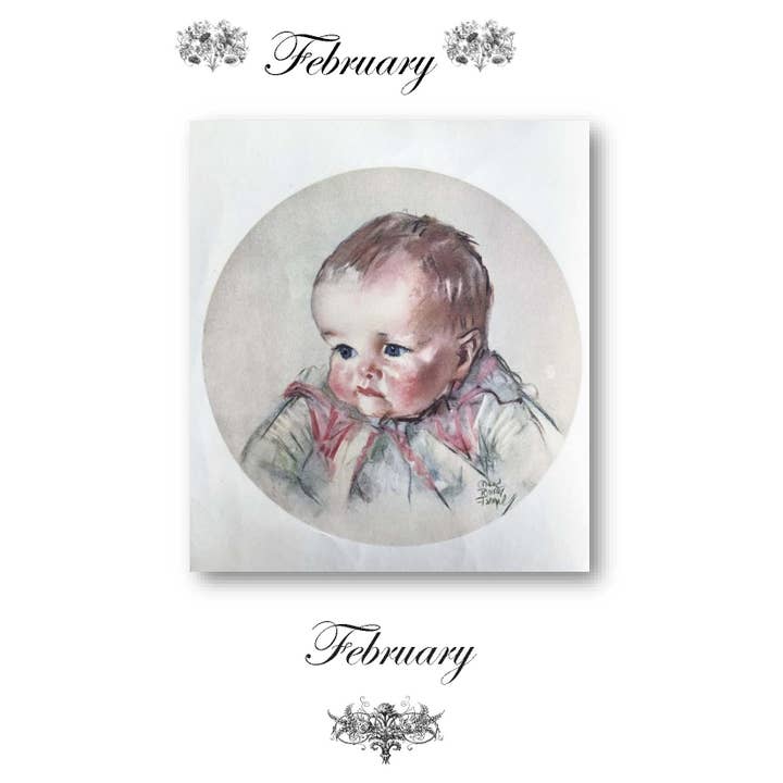 VINTAGE LADIES COLLECTION - Wholesale Memory Book - Kids & Baby - Vintage Illustrators Collection: BABY'S BOOK.7