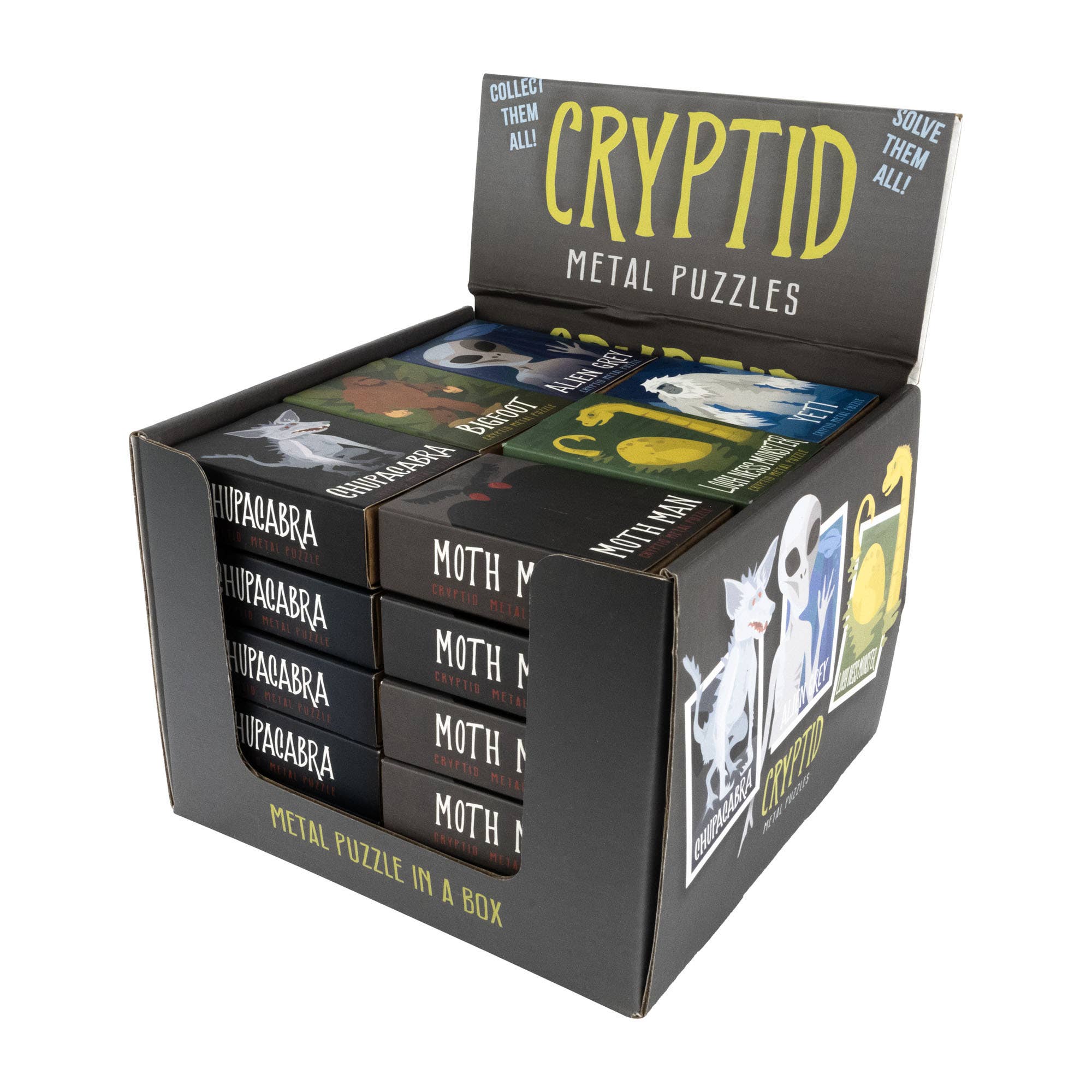 Project Genius - Wholesale Puzzle - Adult - 30 pc Cryptid Puzzlebox Display (Individual SRP $2.99)8
