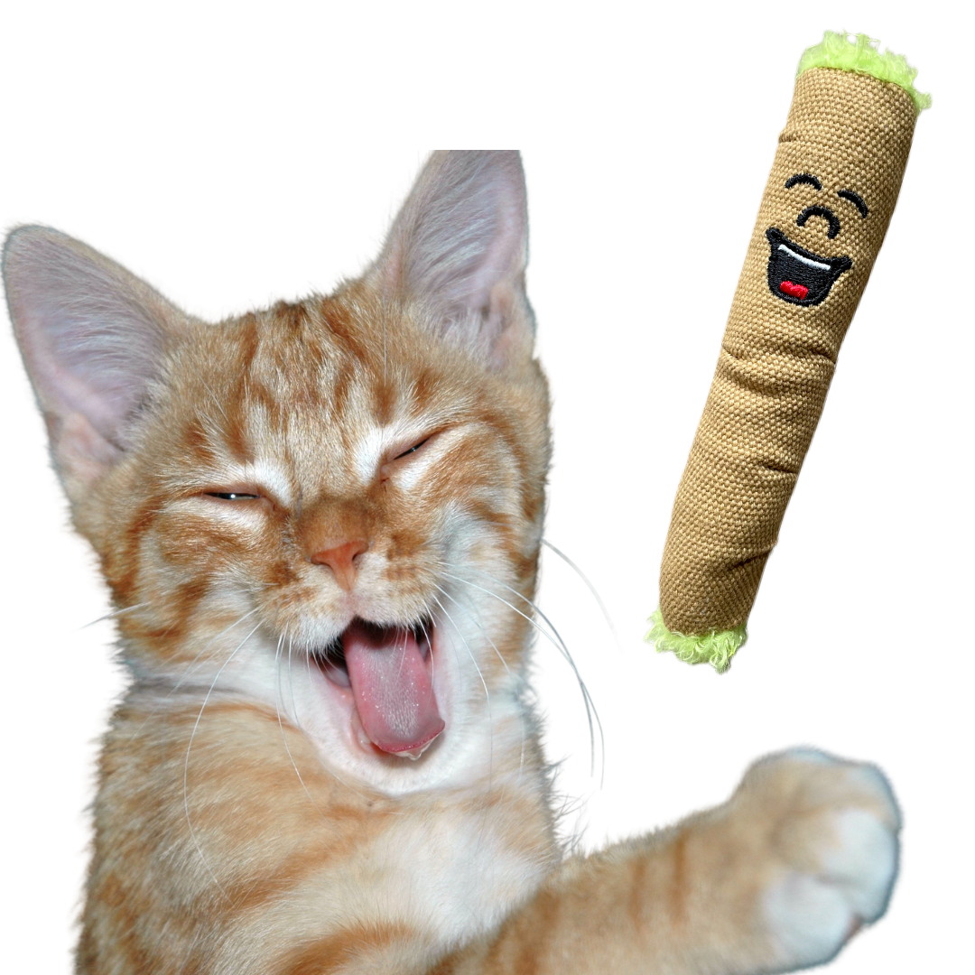 Wholesale Lil' B the Blunt Funny Cat Toy Cool Plush Catnip Toy for