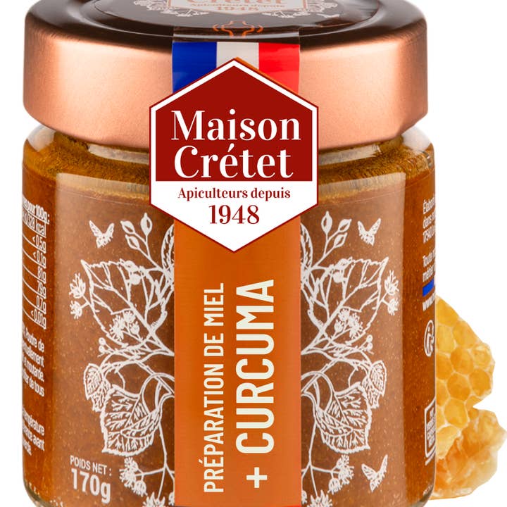 Honey + Turmeric 170g for wholesale by Maison CRÉTET