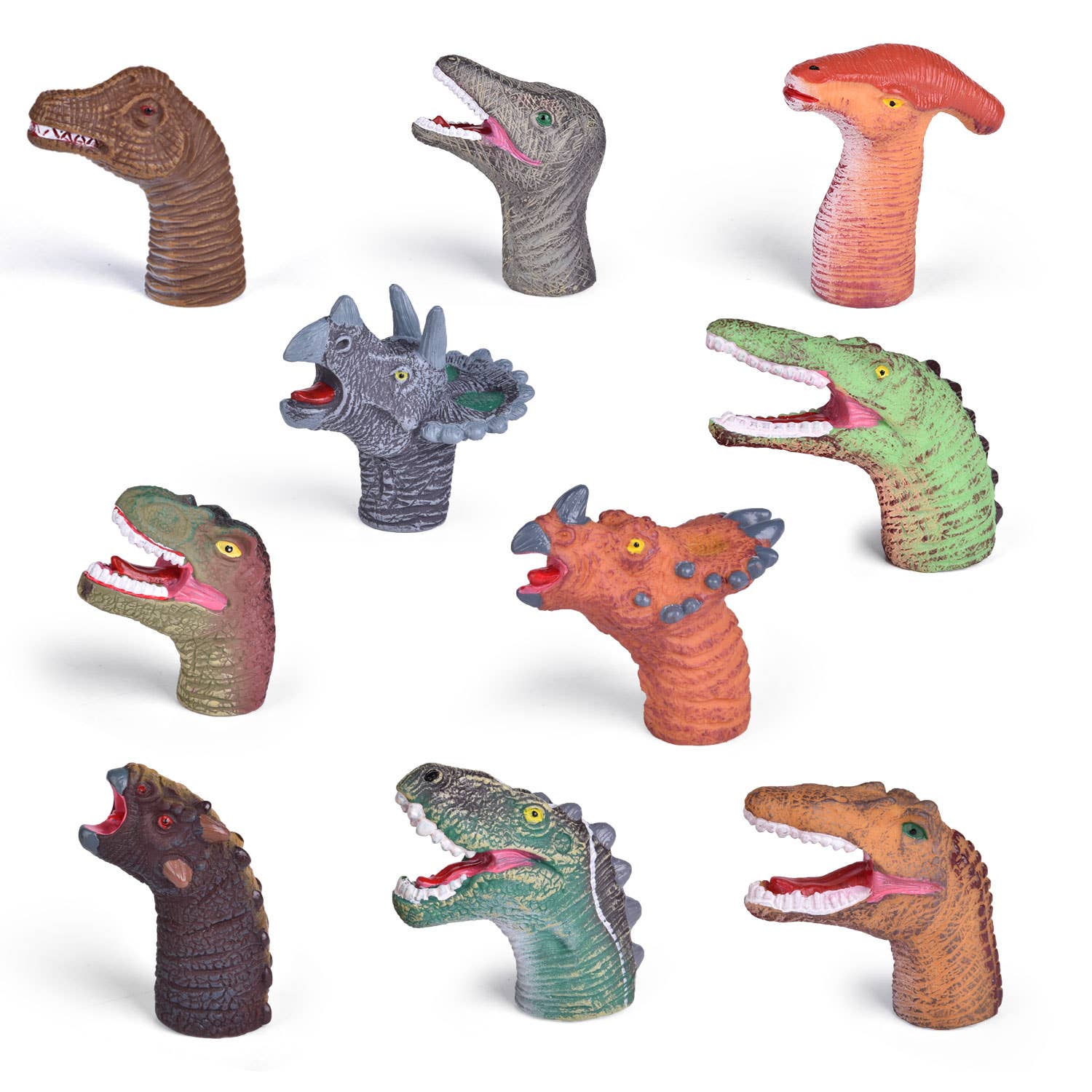 Fun Little Toys - Wholesale Finger Puppet - Kids & Baby - Easter Decor Dinosaur Finger Puppet for Kid Toys(10PCS)3