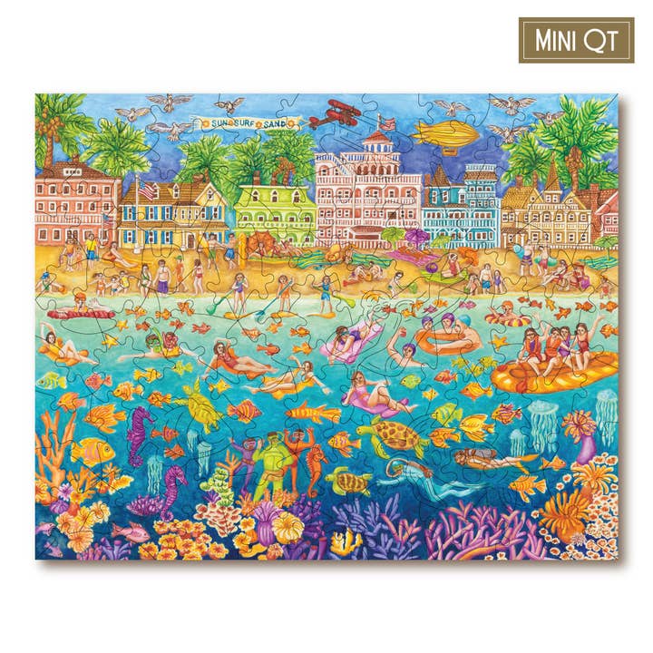 Tropical Swim Party MINI QT for wholesale by Victory Wooden Puzzles