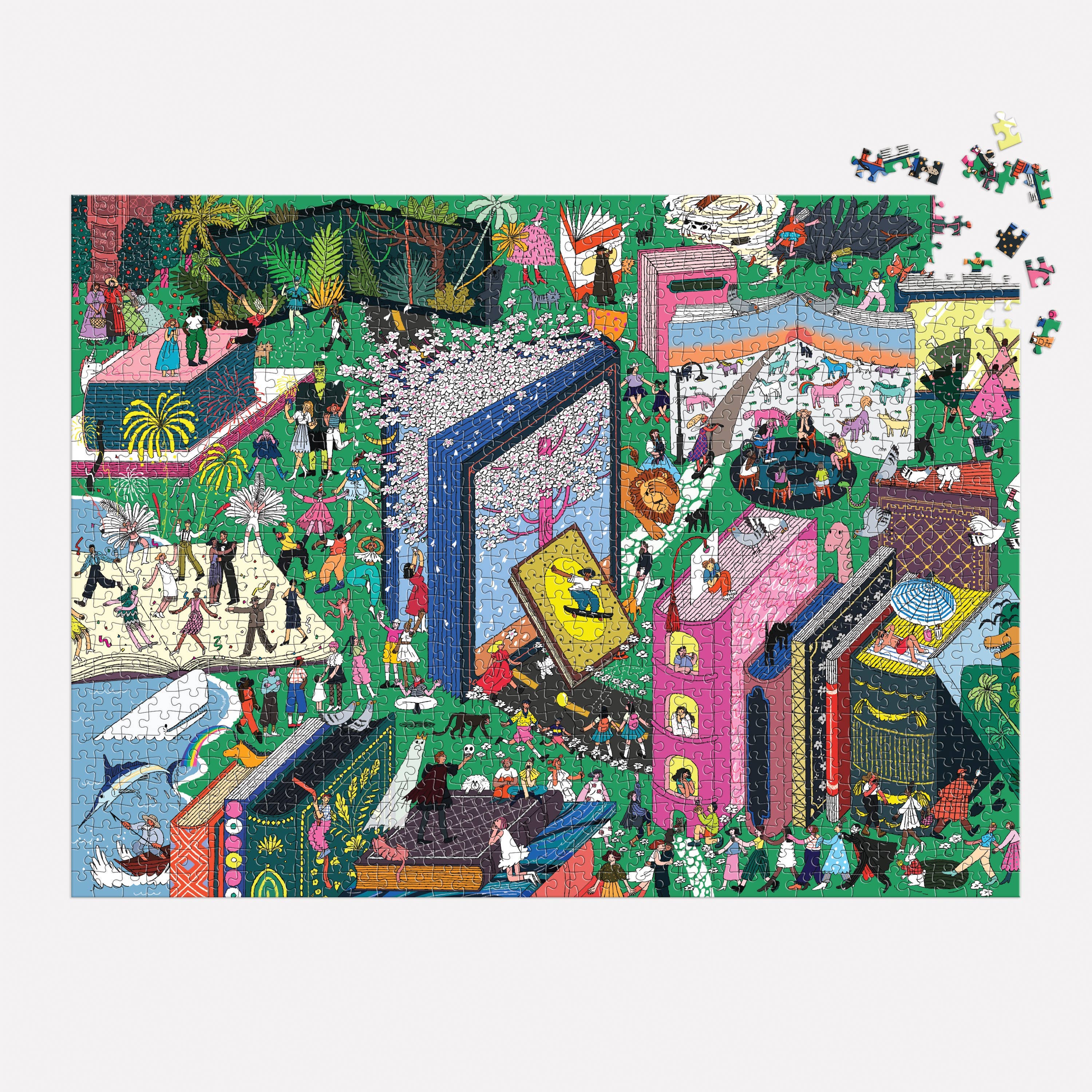 Chronicle Books - Wholesale Puzzle - Adult - Book World 1000 Piece Puzzle1