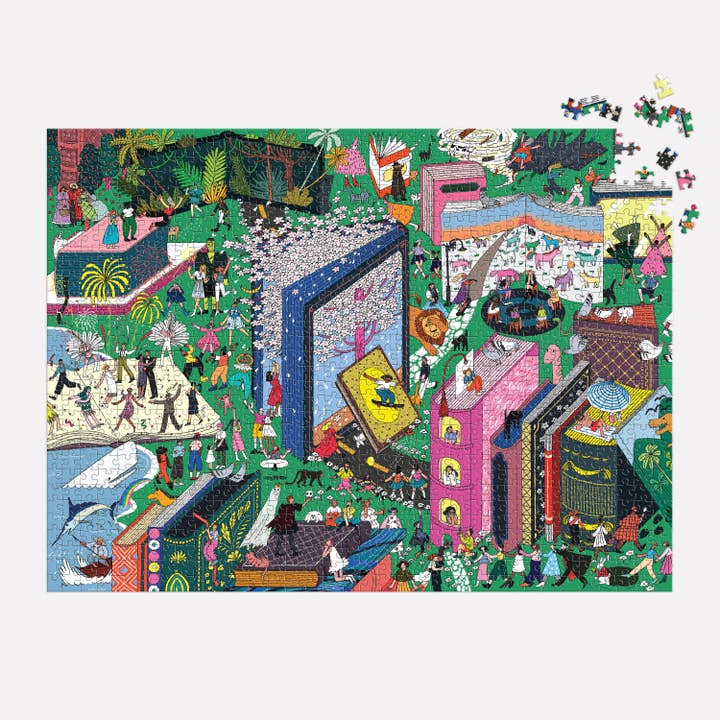 Chronicle Books - Wholesale Puzzle - Adult - Book World 1000 Piece Puzzle1