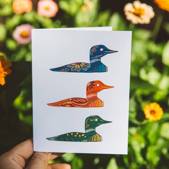 Hinterland Goods - Wholesale Everyday Greeting Card - Common Loon Blank Greeting Card3