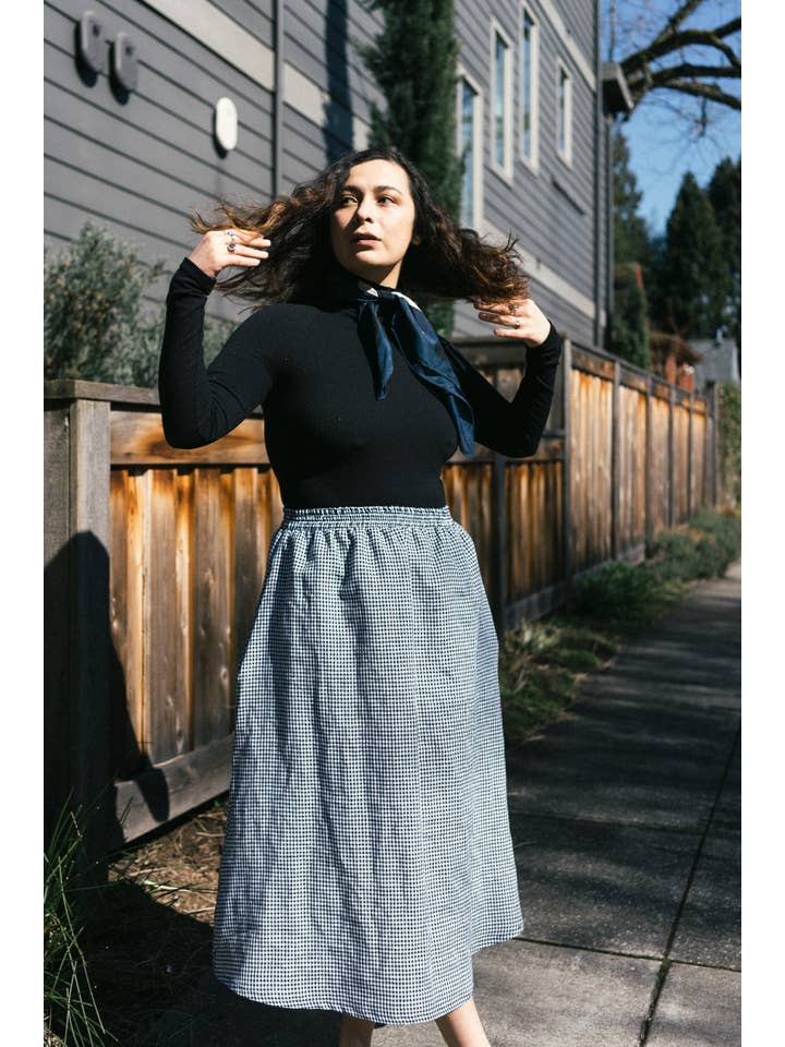 Altar - Wholesale Skirt - Women's - Eva Midi Gingham Skirt9