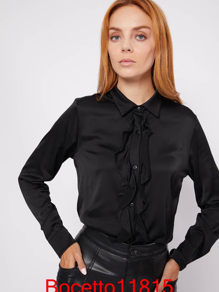 Ruffled Shirt for wholesale by Bocetto