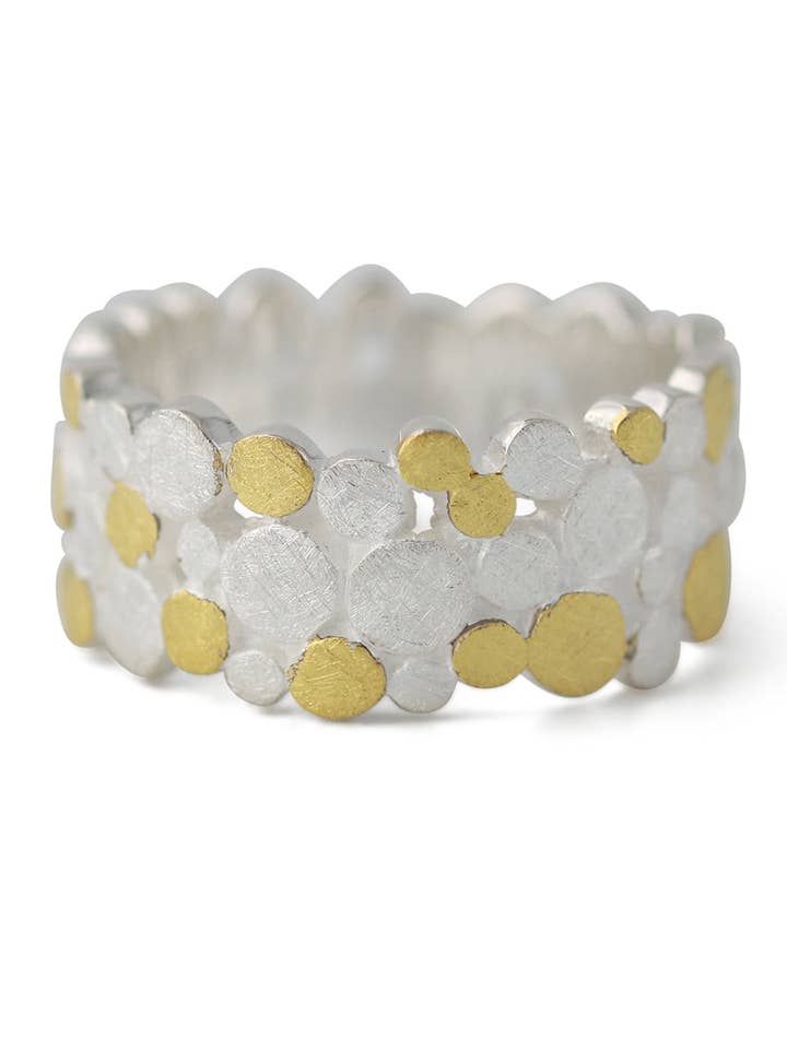 Silberring bicolour | Up and Down für den Großhandel von Campur GmbH