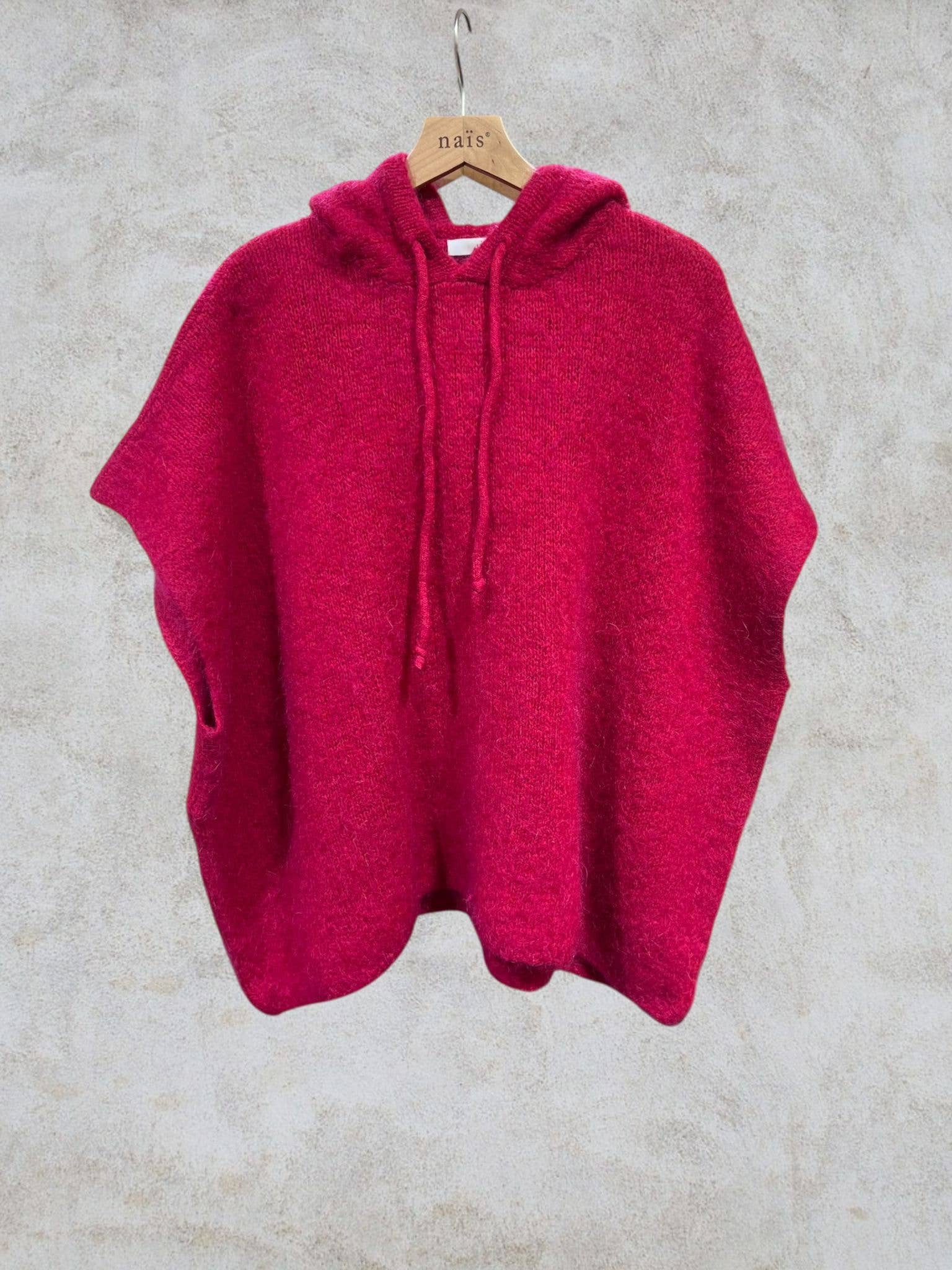 NAÏS PARIS - Wholesale Poncho - Women's - Mohair and wool hooded poncho sweater23