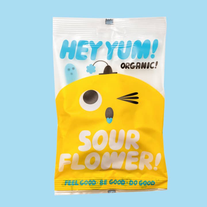 HEY YUM! Sour Flower - Organic Sour Fruit Gummies, 100 g for wholesale by HEY YUM!