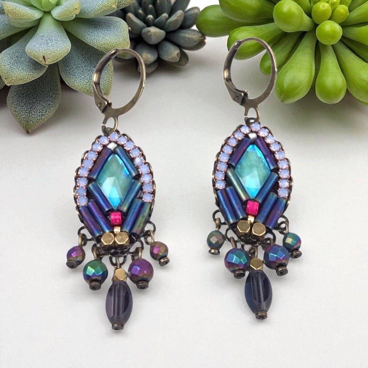 melizijewelry - Wholesale Dangle Earrings - Zafir crystal earrings (hook)2