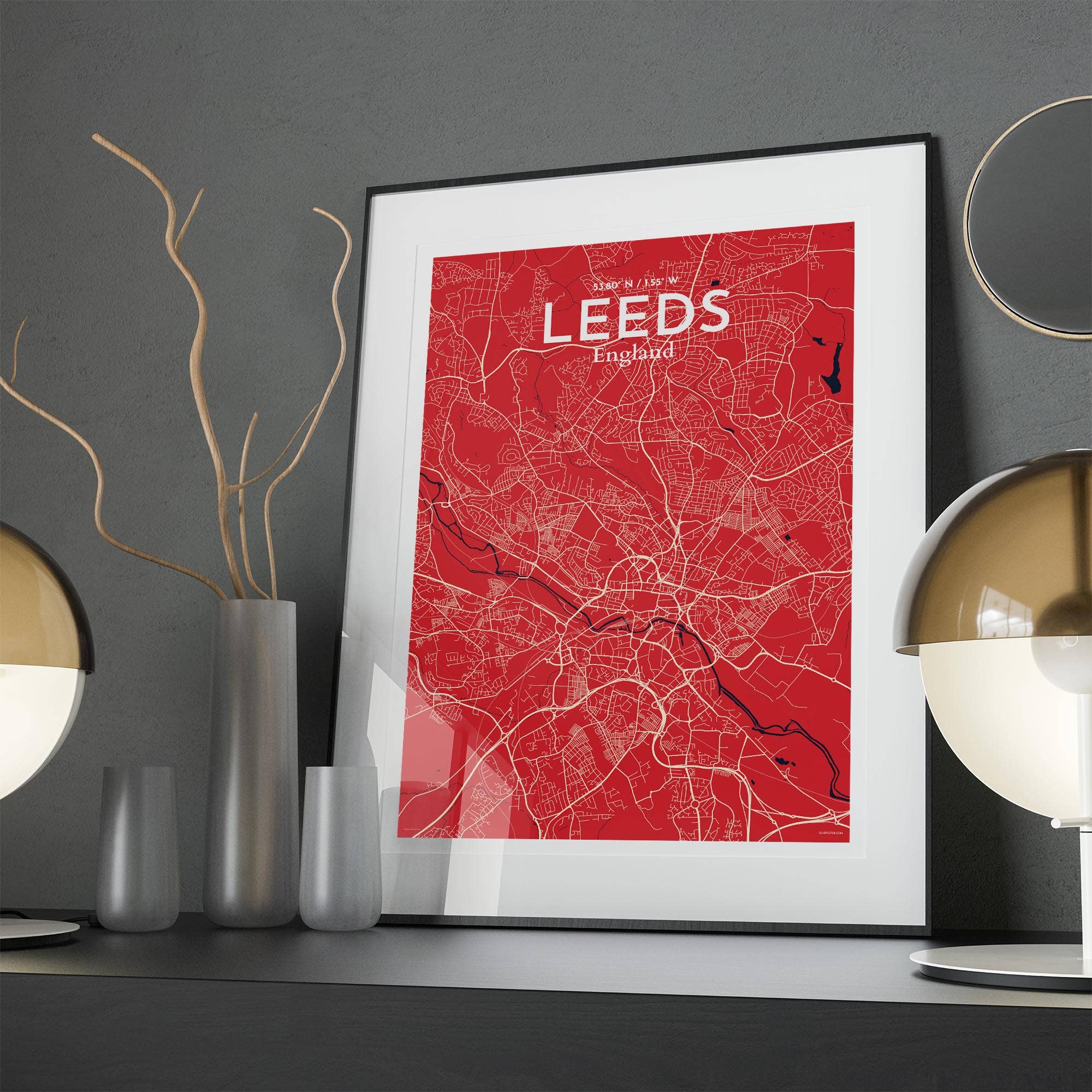 OurPoster.com – wholesale Poster – Leeds karta affisch126