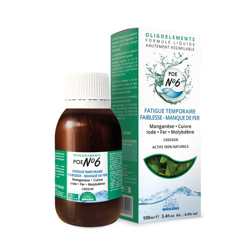 Propos'Nature - Wholesale Oral Supplement/Vitamin - Poe No. 06 - Watercress - Fatigue, Energy - 100ml0